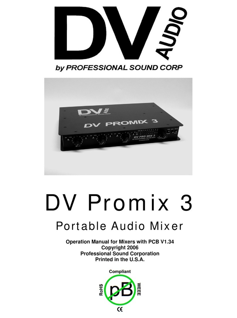 Professional Sound Corporation DV Promix 3 Operation manual