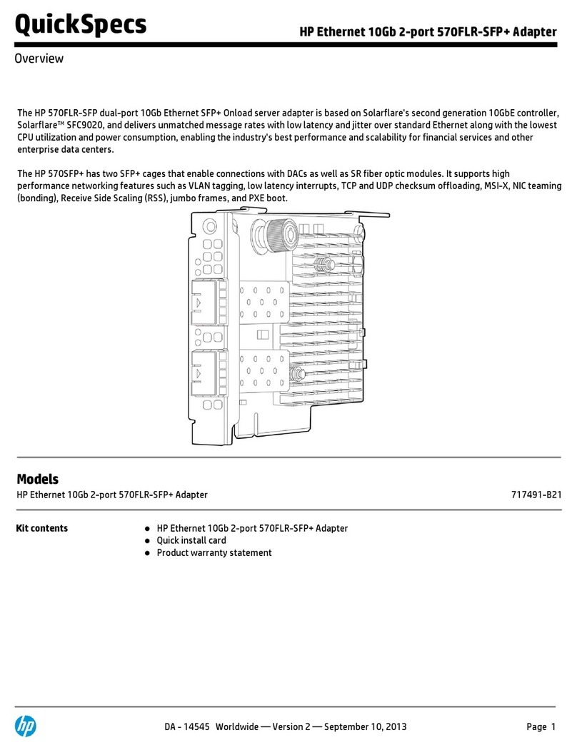 HP 570FLR-SFP User manual