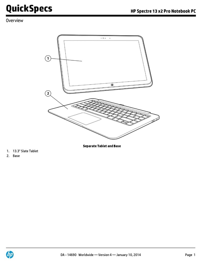 HP Spectre 13 x2 Pro User manual
