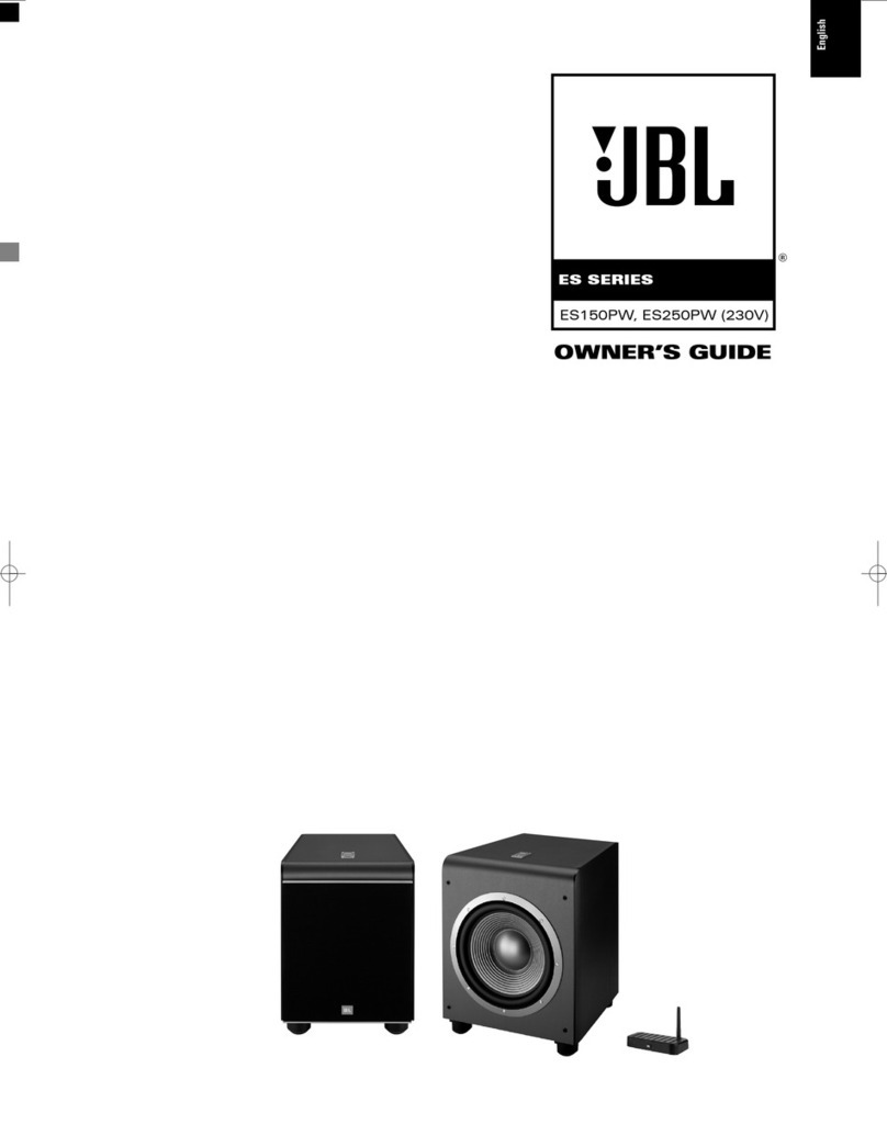 JBL ES150PW User manual