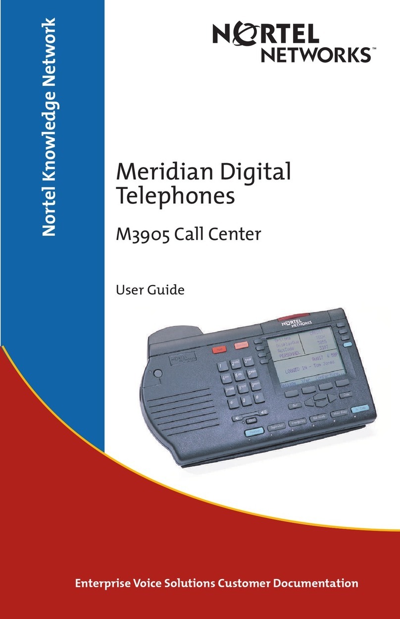 Nortel M3905 user guide