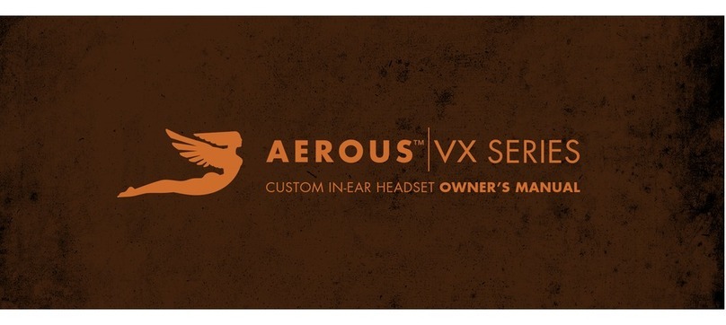 JH Audio VX Series User manual