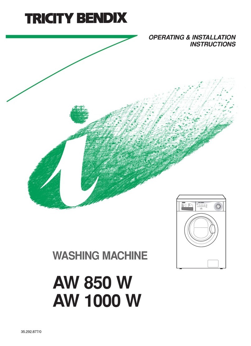 Tricity Bendix AW 1000 W Product guide