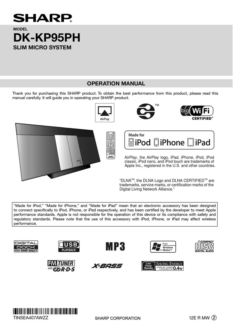 Sharp DK-KP95PH User manual