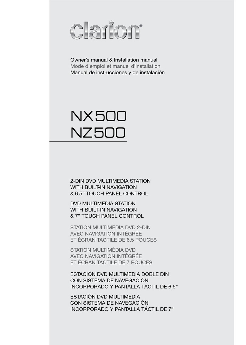 Clarion NX500 Original instructions