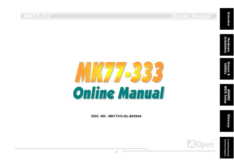 AOpen MK77-333 User manual AOpen MK77-333 User manual