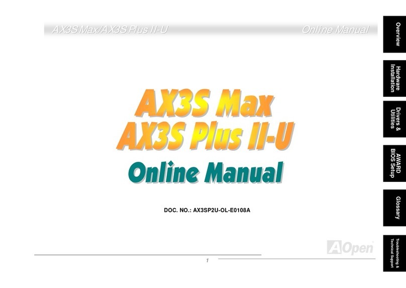 AOpen AX3S Max manual&nbsp;