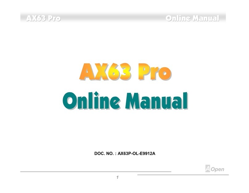 AOpen AX63PRO User manual