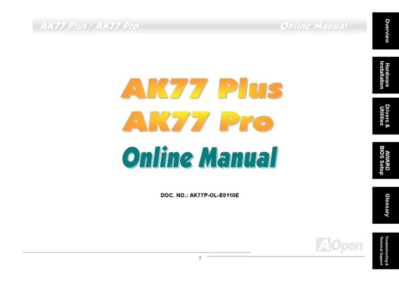 AOpen AK77 PLUS User manual