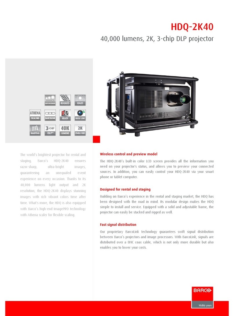 Barco HDQ--2K40 quick guide