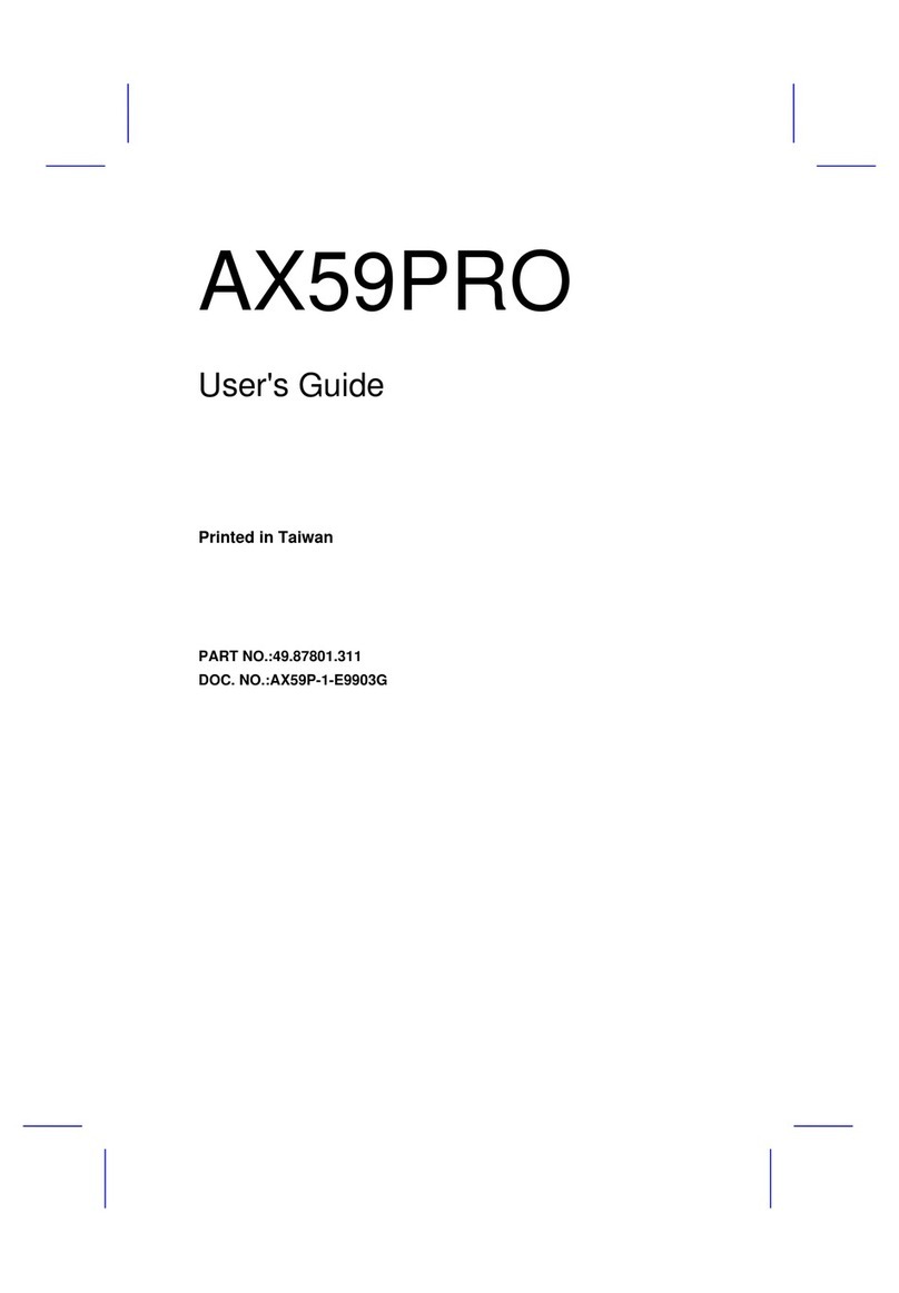 AOpen X59PRO User manual