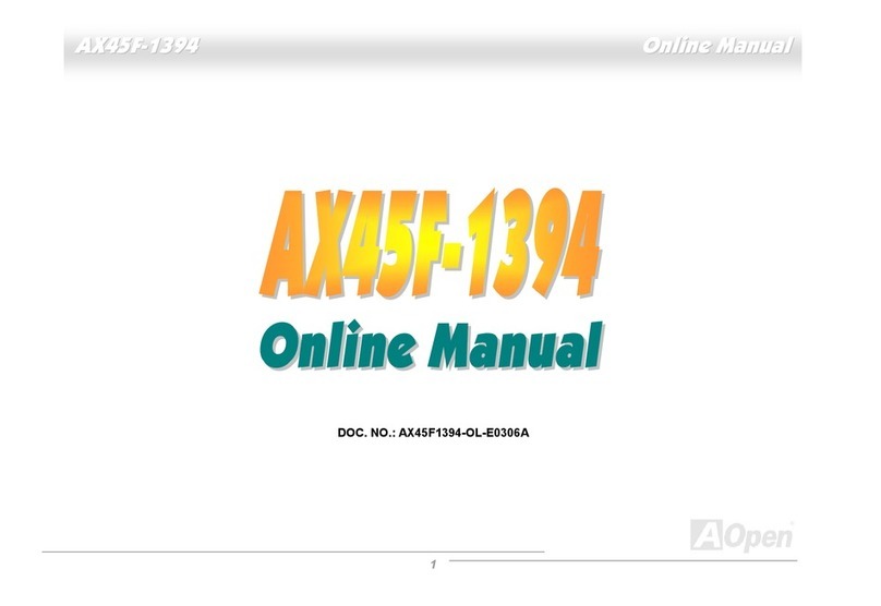 AOpen AX45F-1394 manual&nbsp;