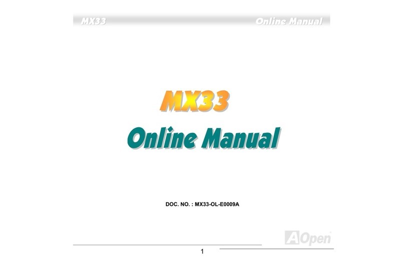 AOpen MX33 manual&nbsp;