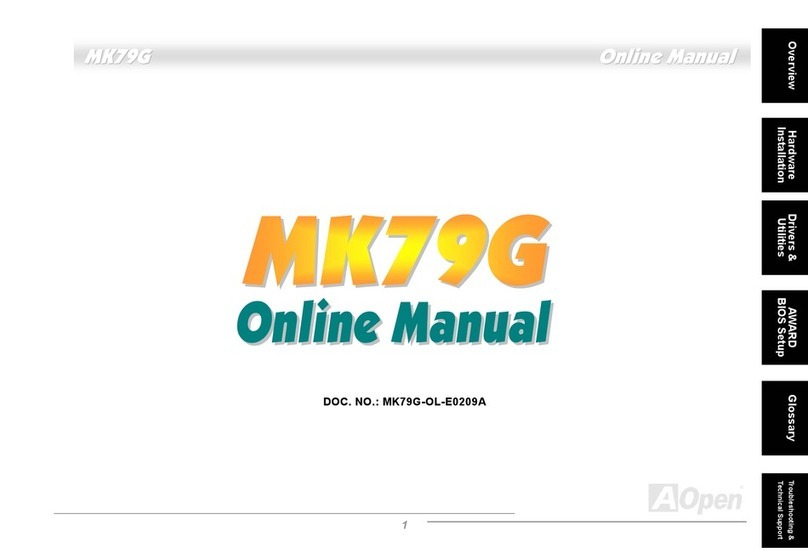 AOpen MK79G manual&nbsp;