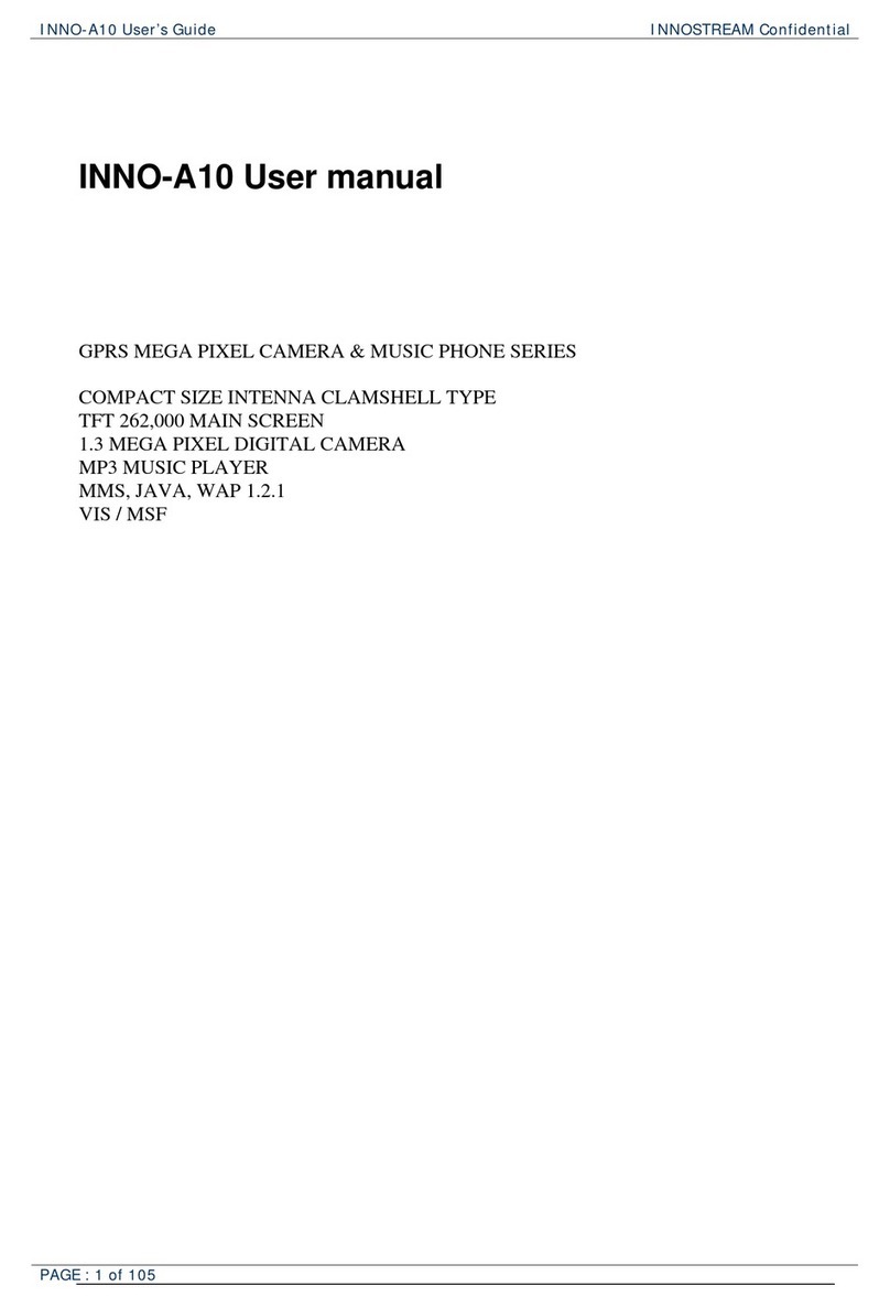INNOSTREAM INNO-A10 User manual