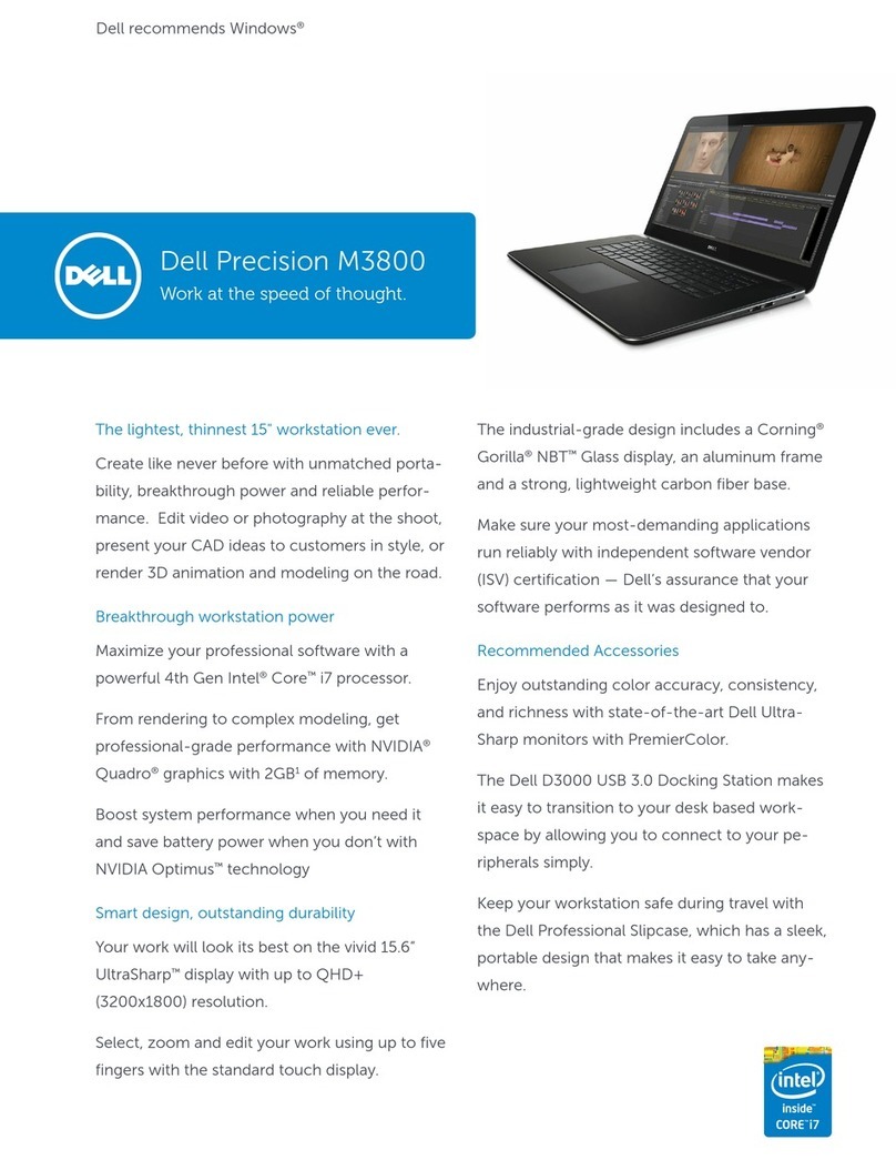 Dell Precision M3800 Specifications