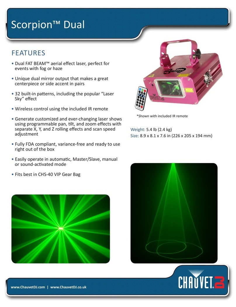 Chauvet Scorpion Dual User manual