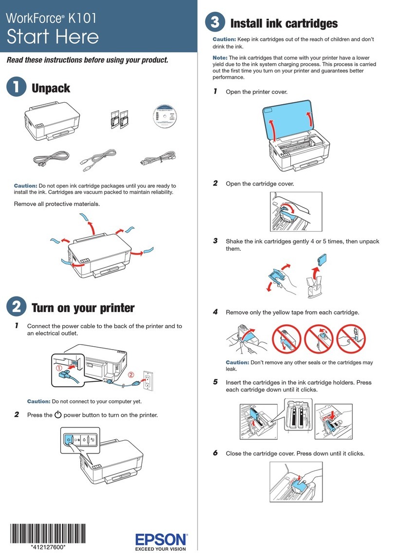 Epson WorkForce K101 Instruction Manual