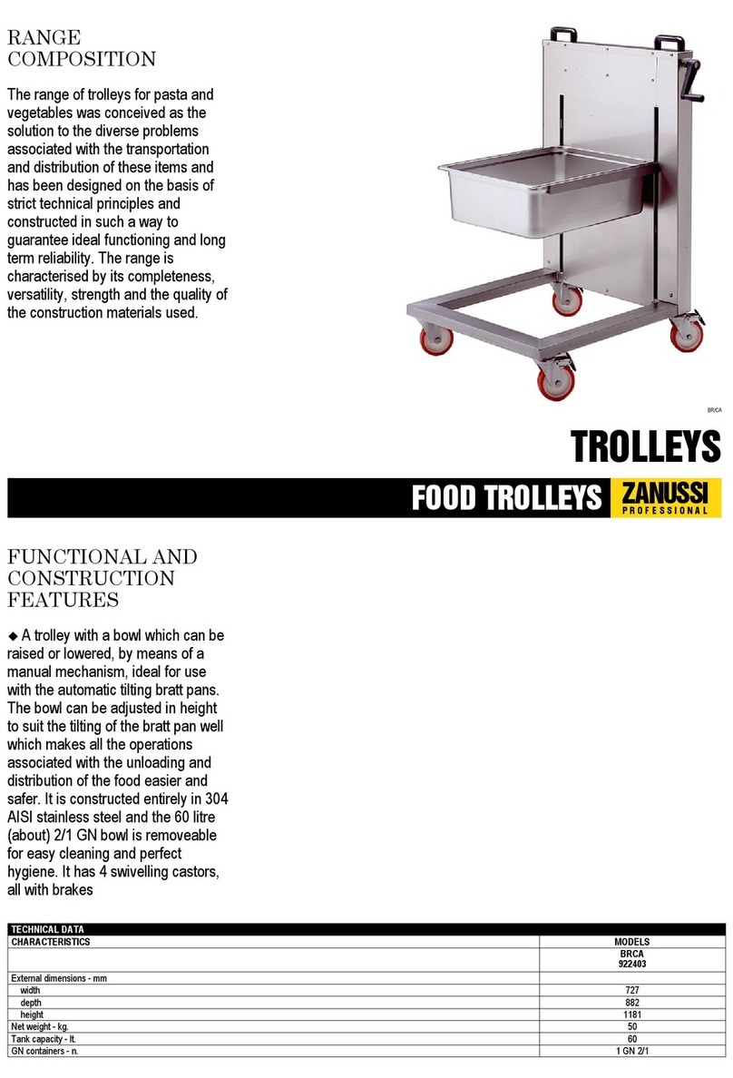 Zanussi TROLLEYS User manual Zanussi TROLLEYS User manual