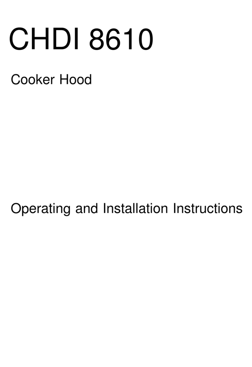 Electrolux CHDI 8610 OPERATING AND INSTALLATION Manual