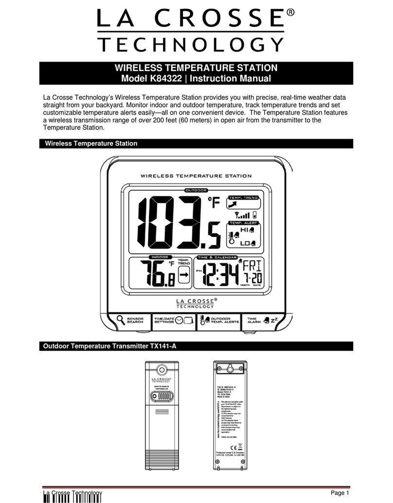 La Crosse Technology K84322 instruction manual