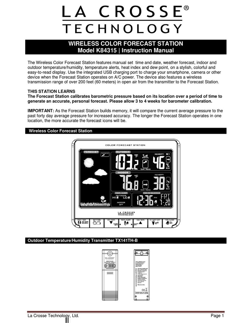 La Crosse Technology K84315 User manual