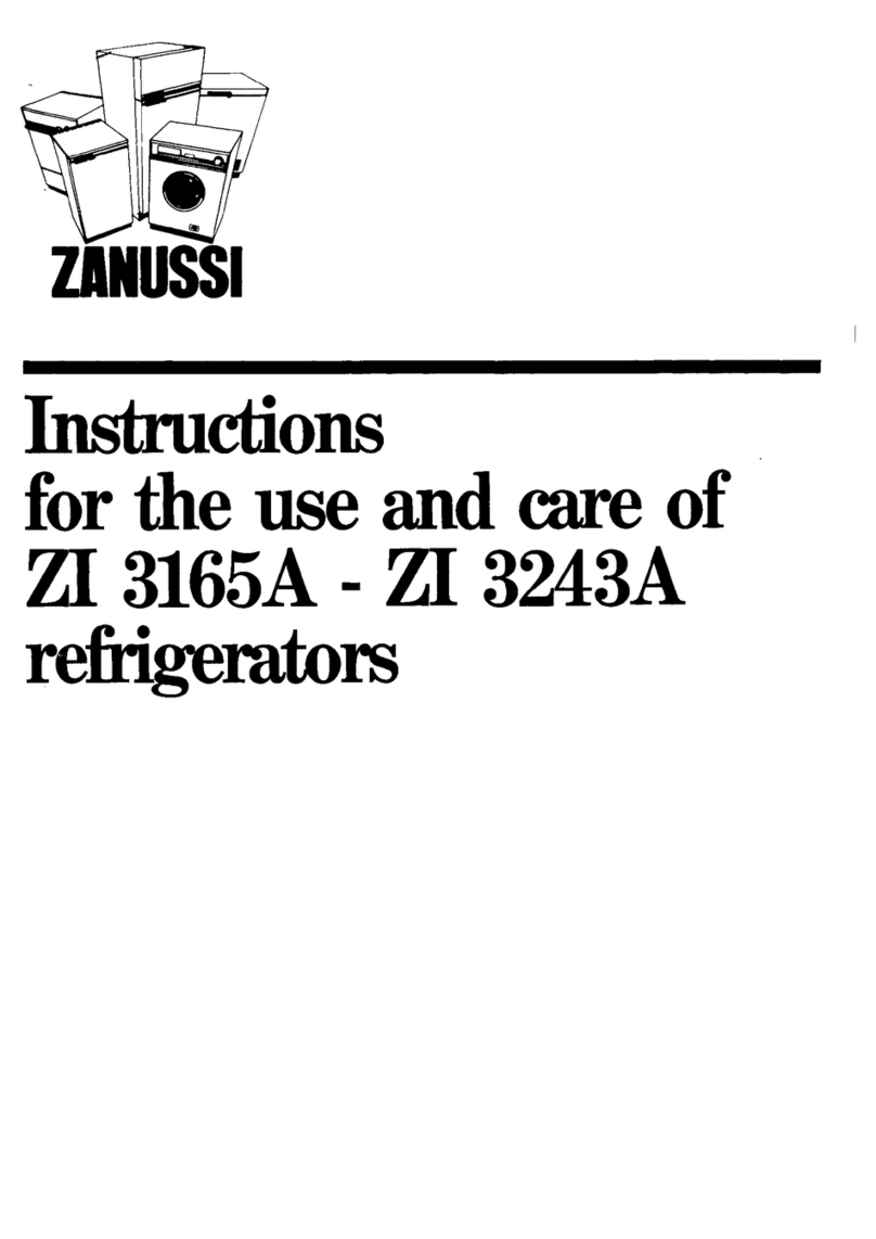 Zanussi ZI 3165A - ZI 3243A Instructions for the use and care
