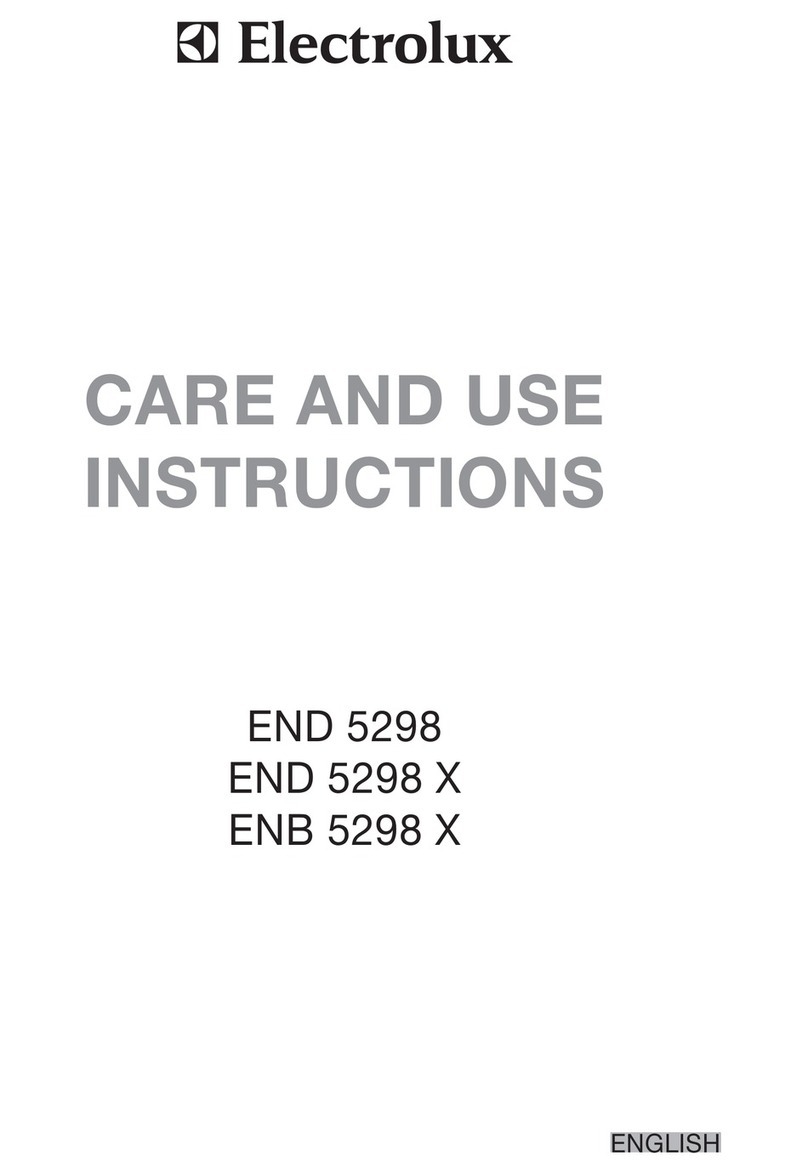 Electrolux ENB 5298 X Care and use instructions