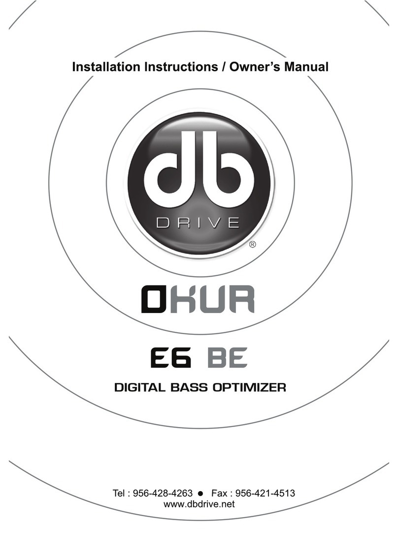 DB Drive E6BE Owners and installation manual