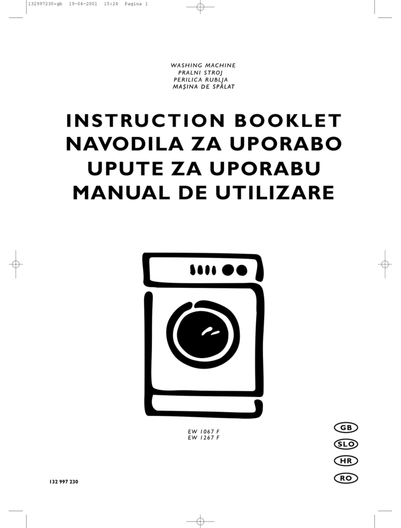 Electrolux EW 1267 F Instruction booklet