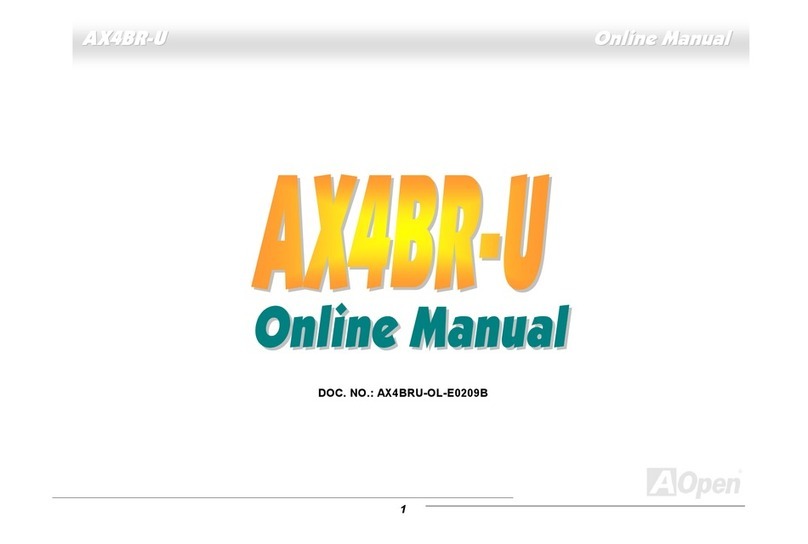 AOpen AX4BR-U manual&nbsp;
