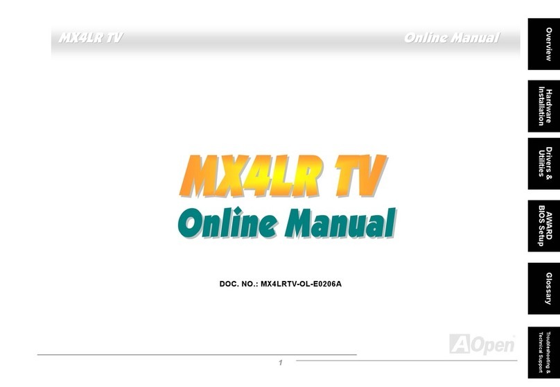 AOpen MX4LR TV manual&nbsp;