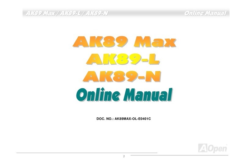 AOpen AK89 MAX manual&nbsp;