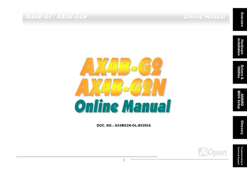 AOpen AX4B-G2 manual&nbsp;