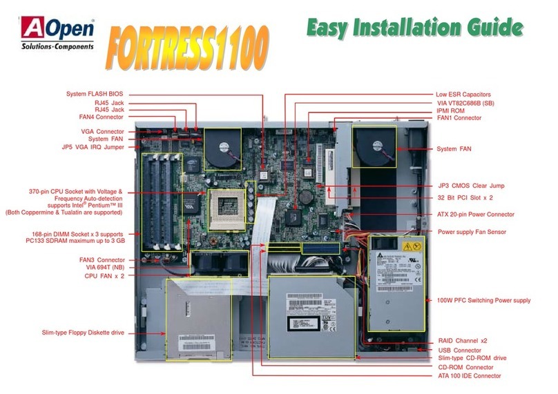 AOpen Fortress 1100 Datasheet