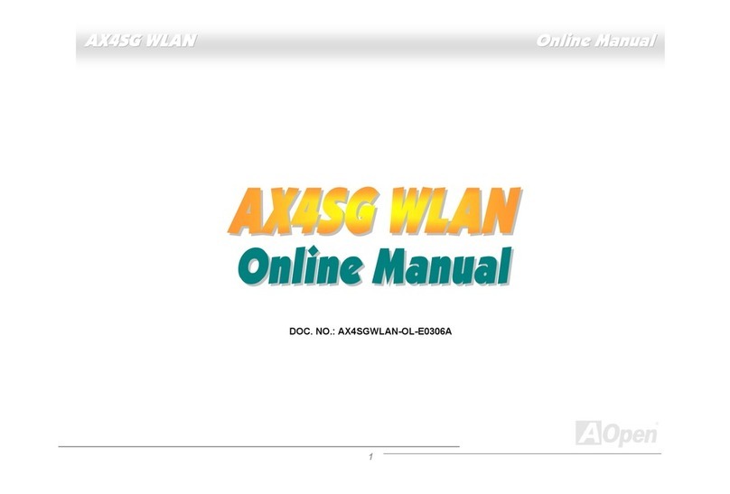 AOpen AX4SGnWLAN User manual