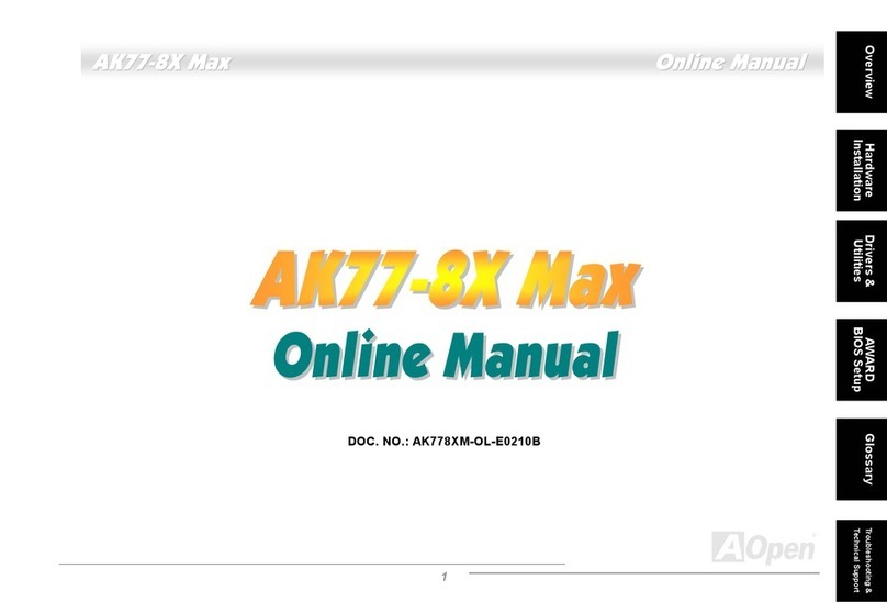 AOpen AK77-8XMAX User manual