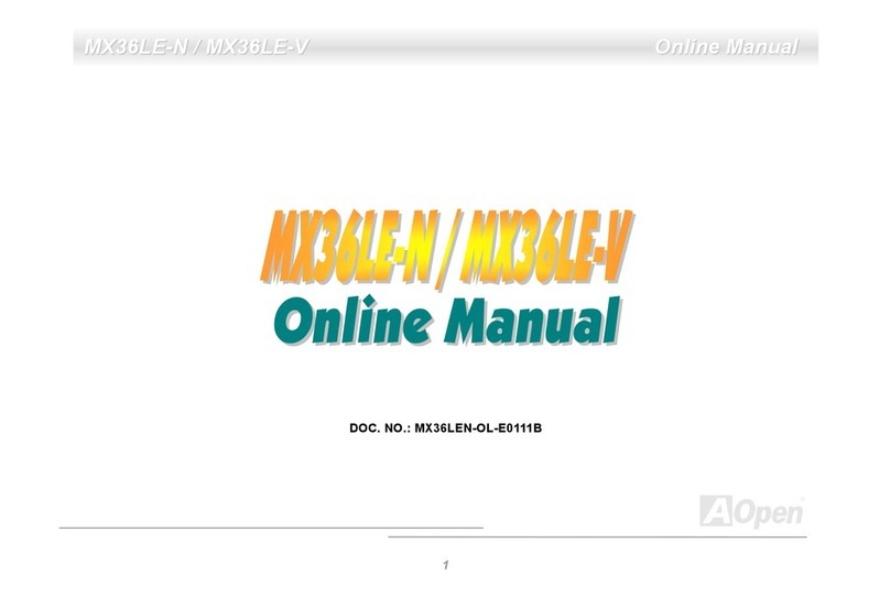 AOpen MX36LE-N User manual AOpen MX36LE-N User manual