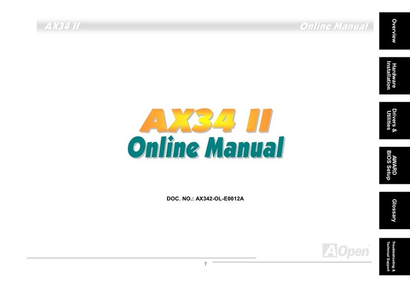 AOpen AX34II User manual AOpen AX34II User manual