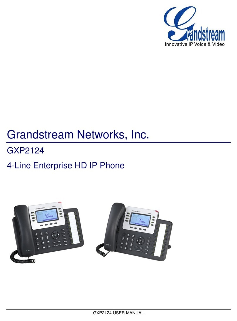 Grandstream Networks GXP2124 User manual Grandstream Networks GXP2124 User manual