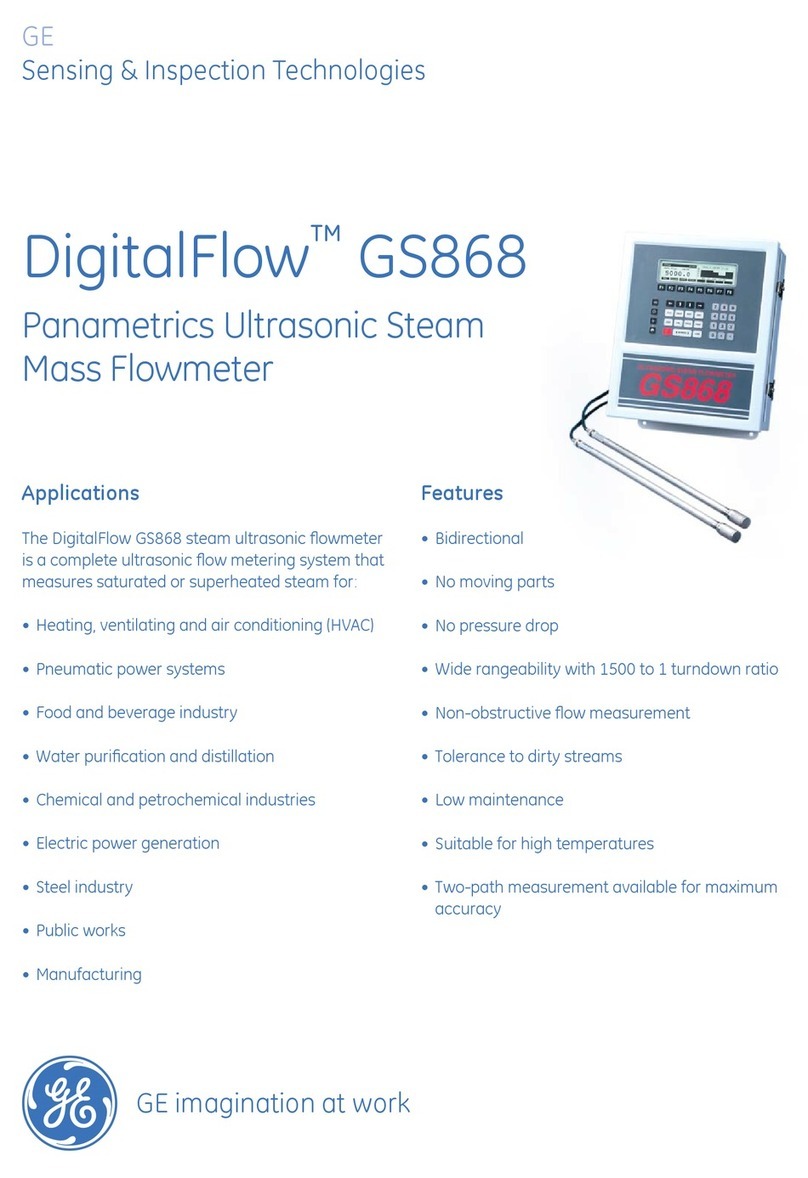 GE DigitalFlow GS868 Installation guide