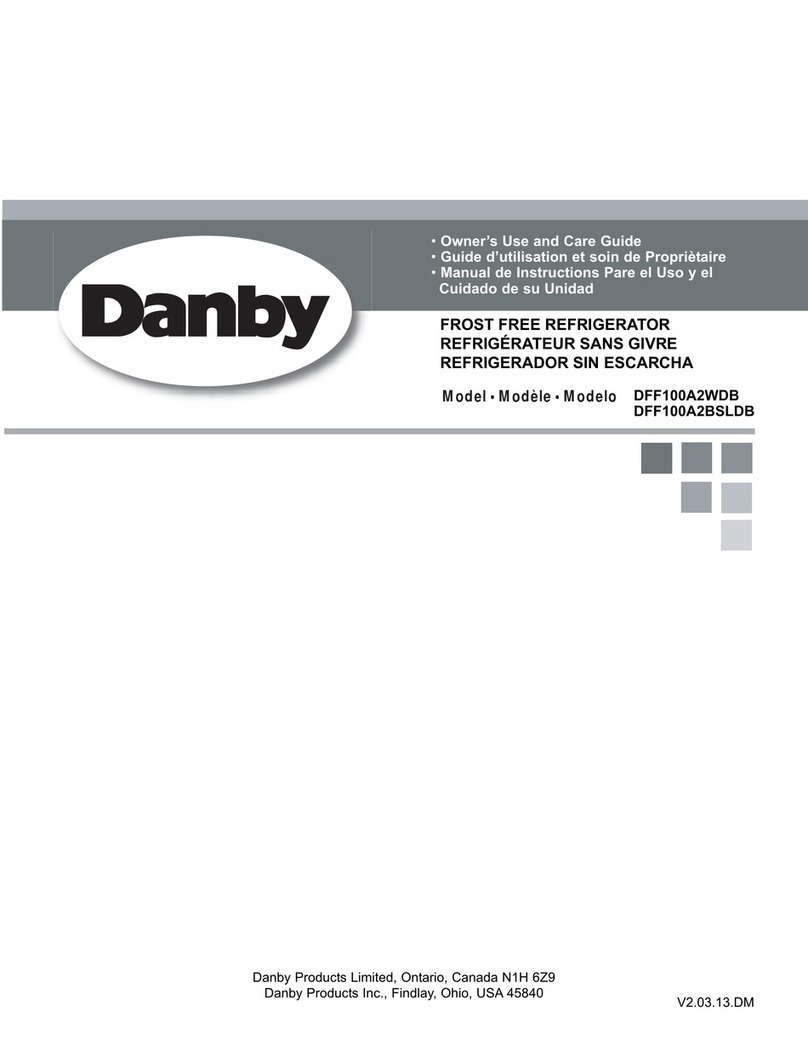 Danby DFF100A2WDB Owner's use and care guide
