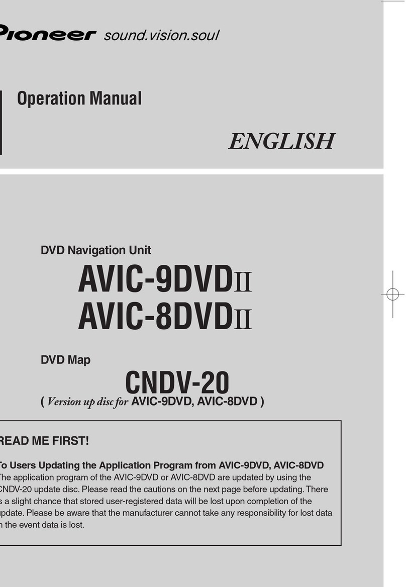 Pioneer AVIC-9DVD-II Operation manual