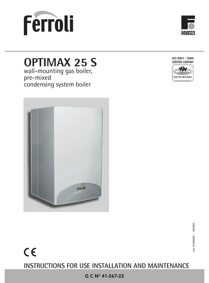 Ferroli OPTIMAX 25 S Troubleshooting guide Ferroli OPTIMAX 25 S Troubleshooting guide
