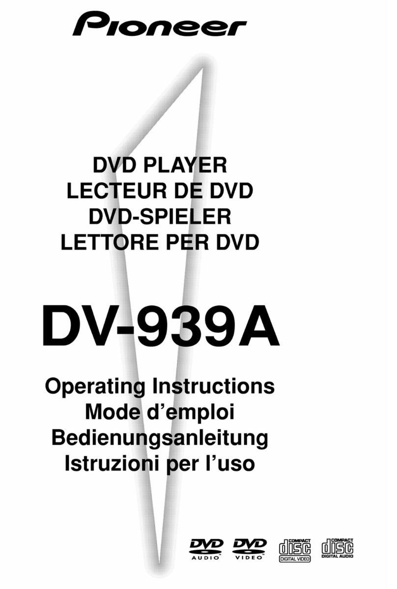 Pioneer DV-939A User manual