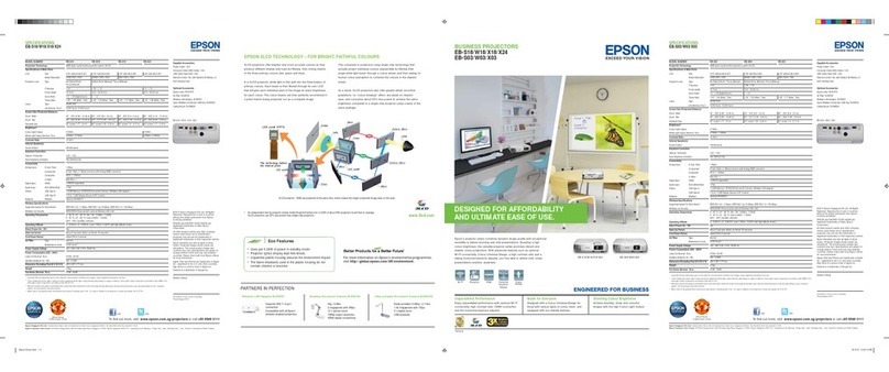 Epson EB-S18 Specifications
