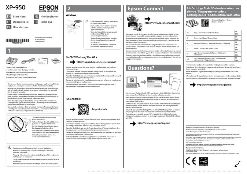 Epson Expression Photo XP-950 User manual Epson Expression Photo XP-950 User manual