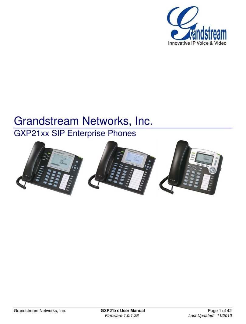 Grandstream Networks GXP21 Series User manual