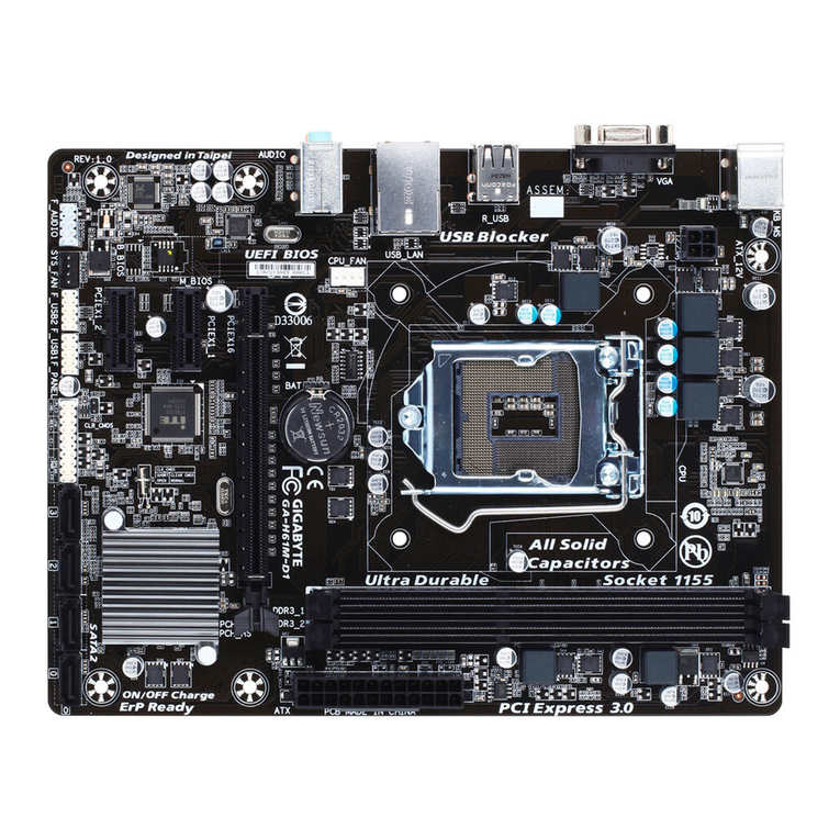 Gigabyte GA-H61M-D1 user manual