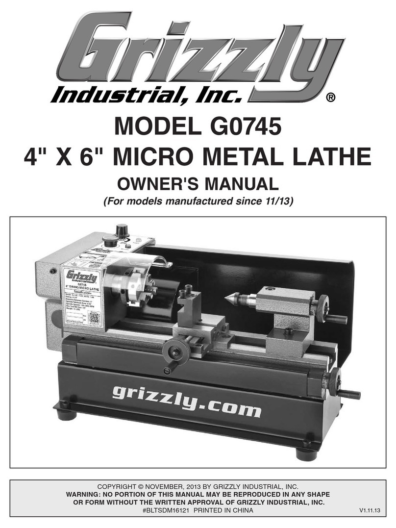 Grizzly G0745 owner's manual